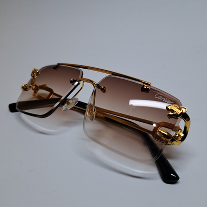 Cartier Two Tone Frameless - Brown